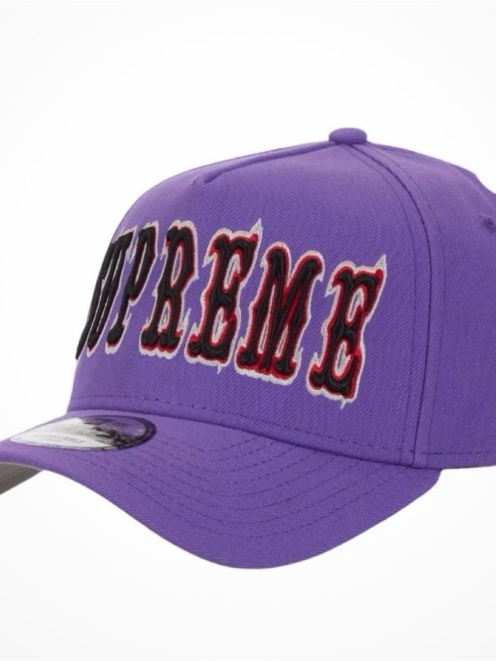Supreme Mens Purple Embroidered Logo Hat